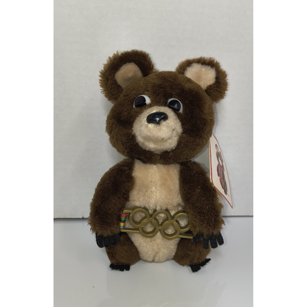 Vintage Dakin 1980 Moscow Russia Olympic Games Misha Bear Mascot Plush Toy W Tag
